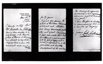 Signierter Brief, 1887